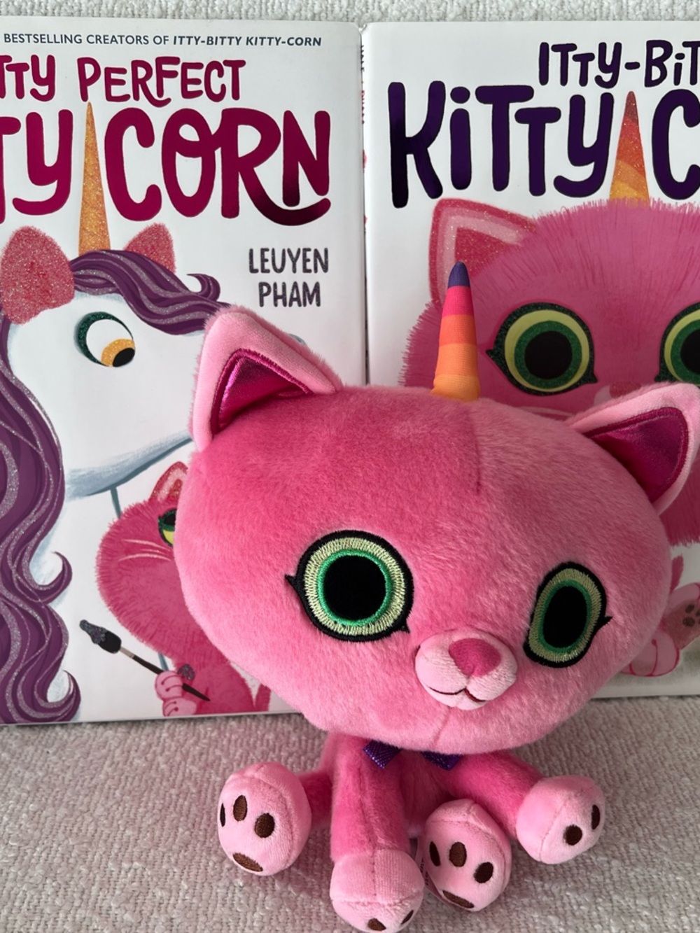 Pink Itty-Bitty Kitty-Corn Bundle of 3: books & stuffy